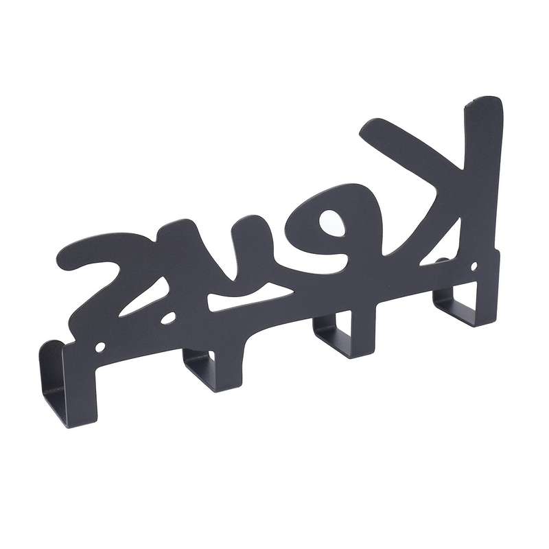 Wall Mounted Key Holder 4 Hooks, Screws and Raw Plugs Included,"keys"