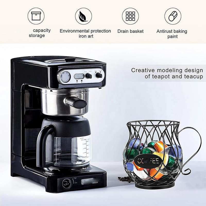 K Cup Coffee Capsule Storage Rack Coffee Capsule Rack Balck