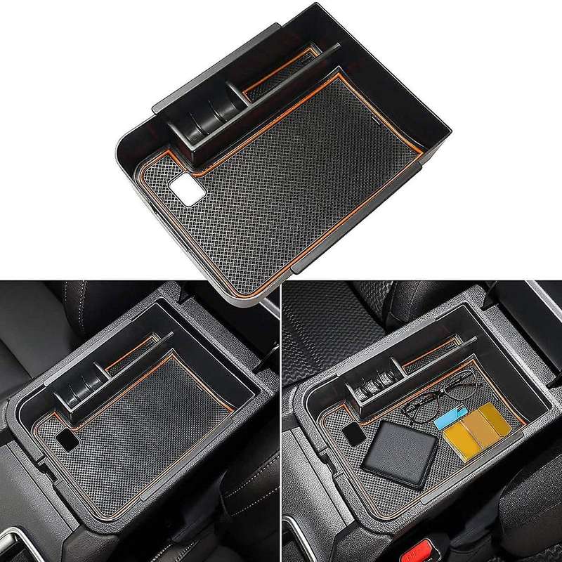 Car Central Console Armrest Box for Nissan Sentra 2020-2022 Orange