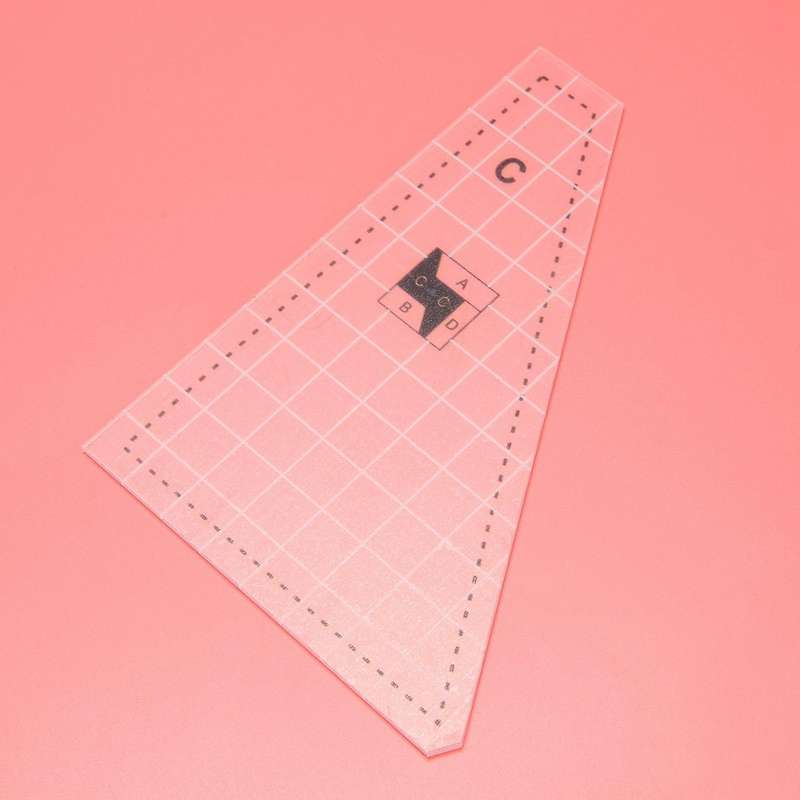 3 Pcs Quilting Cutting Template Acrylic Template Quilt Ruler Set