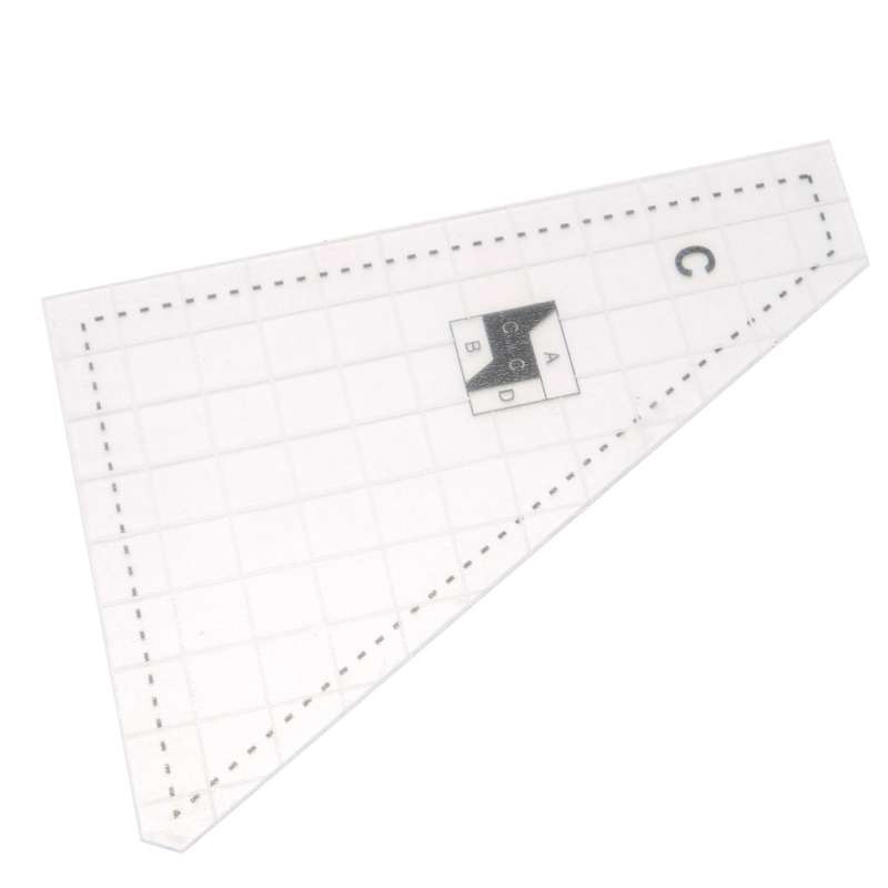 3 Pcs Quilting Cutting Template Acrylic Template Quilt Ruler Set