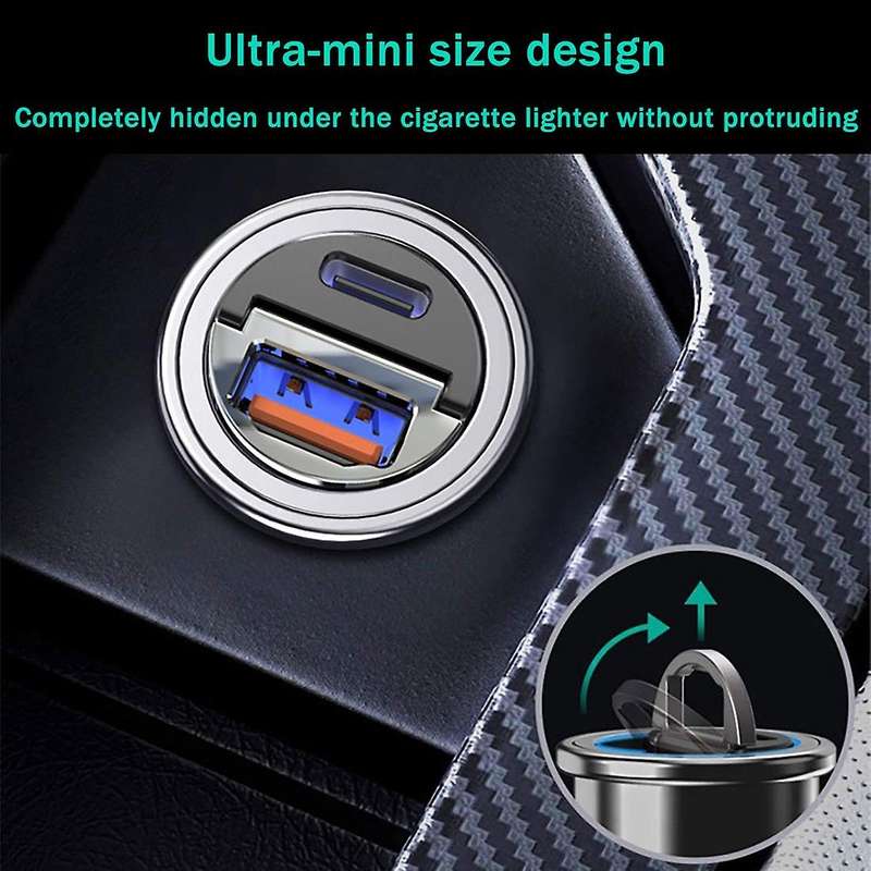 30w Car Charger with Qc+pd Fast Charger for Iphone 12 12 Pro Max