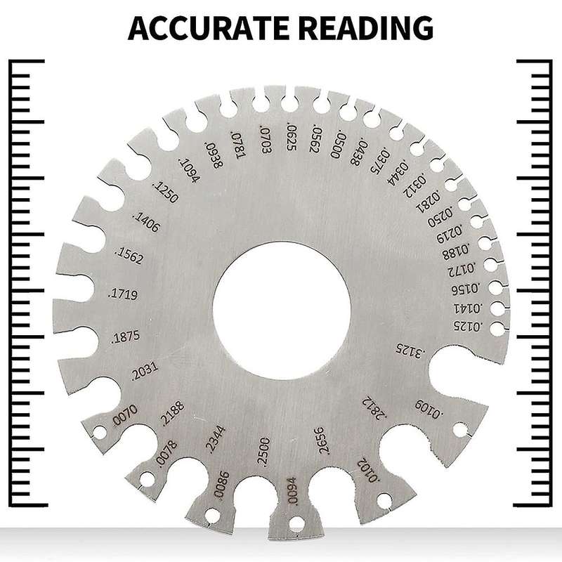 Metal Thickness Gauge&round Metal Sheet Gauge-welding Gage (set Of 3)
