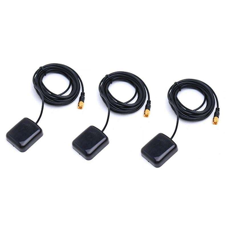 3x Magnetic Base 1575.42 Mhz Car Vehicle Sma Gps Antenna 3 Meters