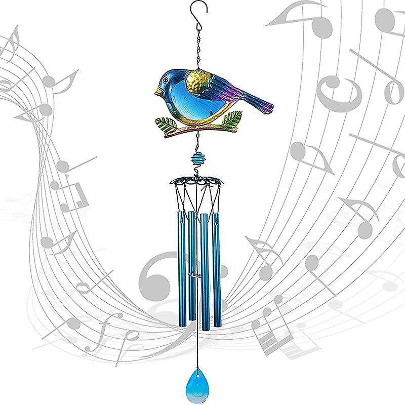 Mobile Romantic Blue Bird Wind Chimes for Festival Garden Decoration