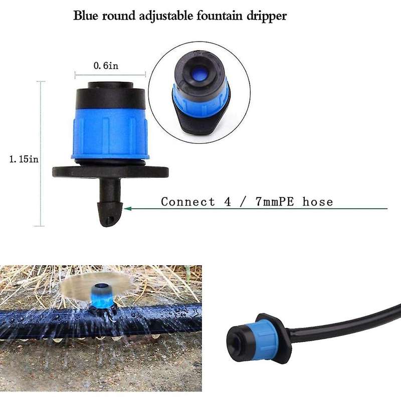 100pcs Adjustable Scattering Sprinklers Home Garden Irrigation Tool