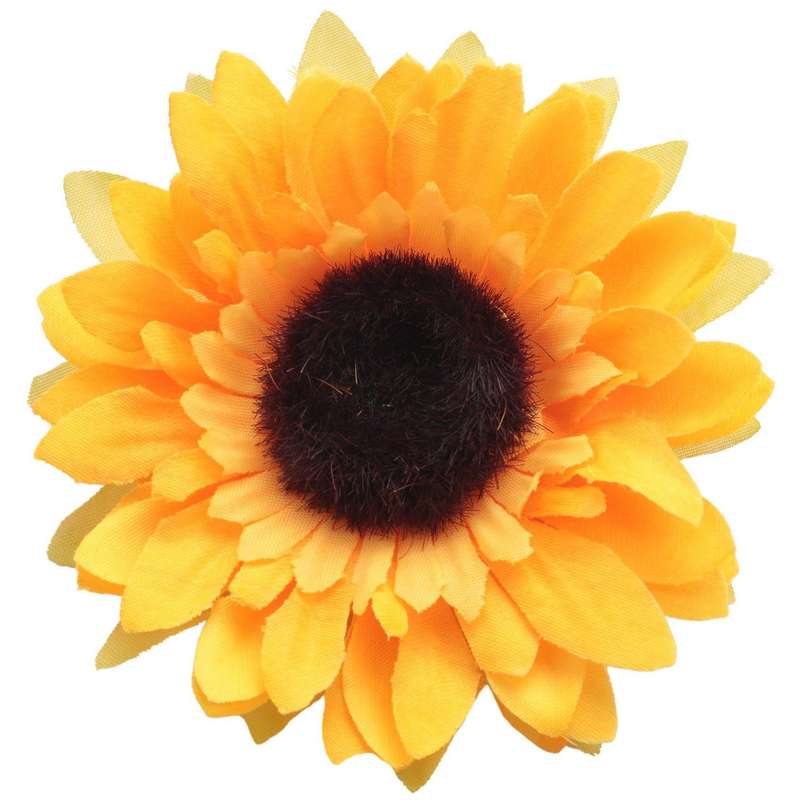 24pcs Artificial Sunflower Heads Silk Flower Faux Floral