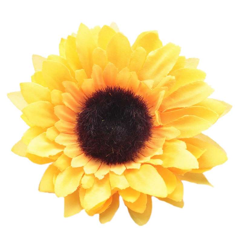 24pcs Artificial Sunflower Heads Silk Flower Faux Floral