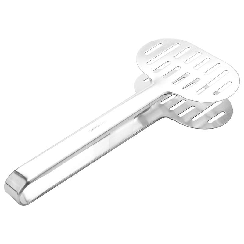 Stainless Steel Turner Tongs Kitchen Double Spatula and Burger Tongs