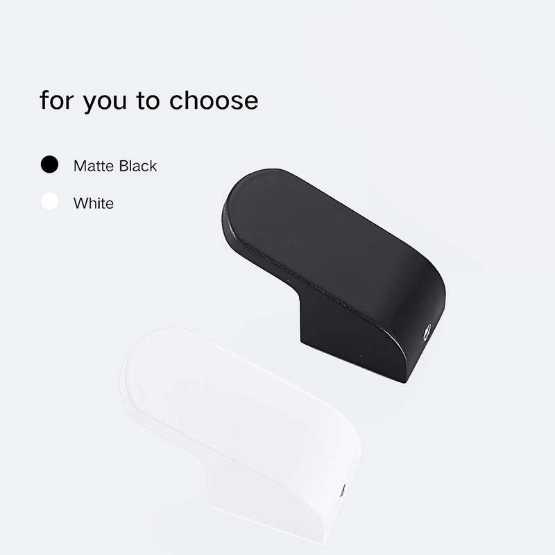 2 Pcs Bathroom Towel Hooks, Clothes Hook for Kitchen, Hotel,black