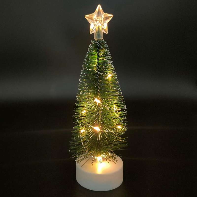 Mini Christmas Tree Cedar Desktop Christmas Tree Led Glowing