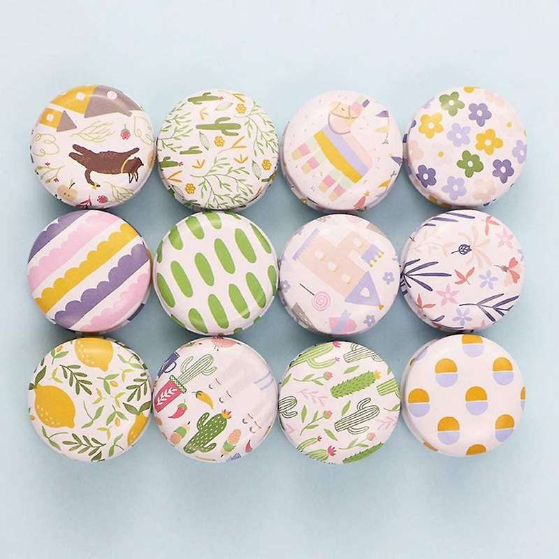 12 Pcs Tinplate Tin Jars with Lids 0.5 Oz for Making Bulk Lip Balm B