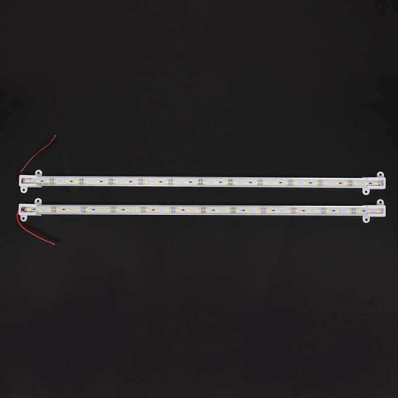 6x 50cm 12v 36led 5630 Smd Hard Strip Light Aluminum Shell Warm White