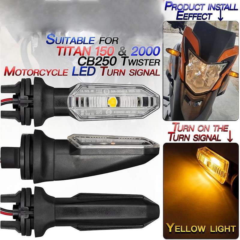 Motorcycle Led Turn Lights for Honda Titan 150 2000 Cb250 Twister