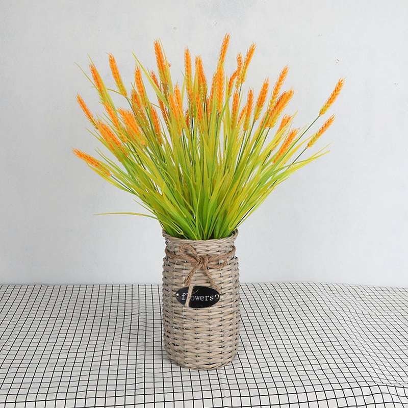 Wicker Woven Storage Basket,for Flower Plants Straw Pots Vase Bag
