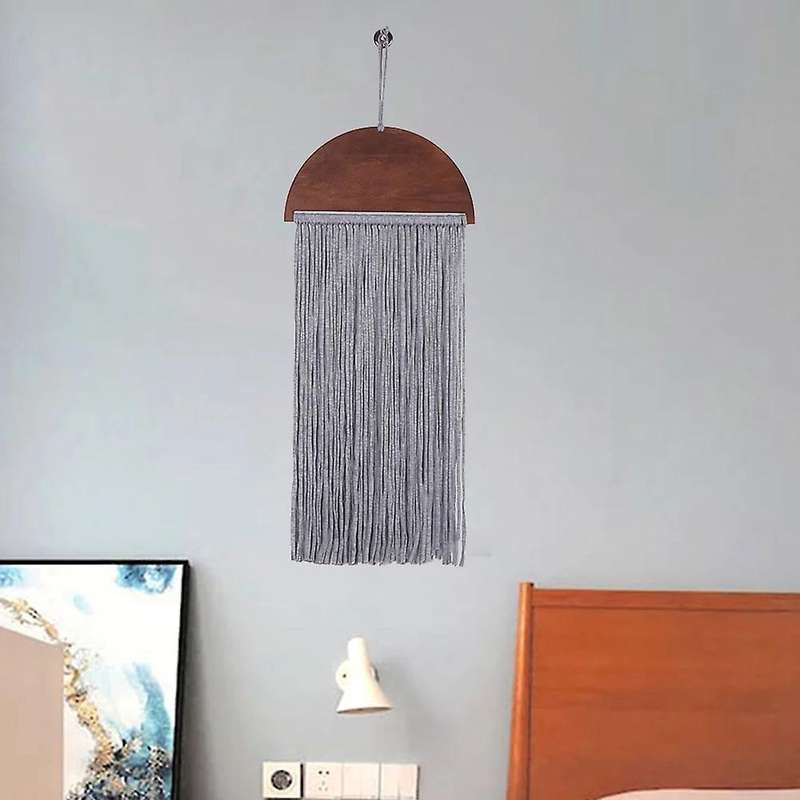 Ornament Craft Hanging Art Living Room Long Tassels Handmade-brown