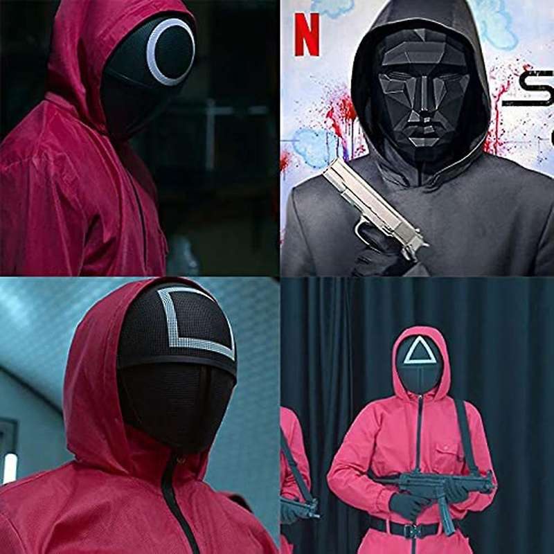 Squid Game Mask Cosplay Masks for Halloween Party Round