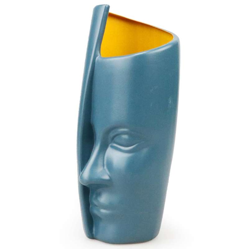 European Home Decor Plastic Vase Unbroken Wedding Flower(dark Blue)