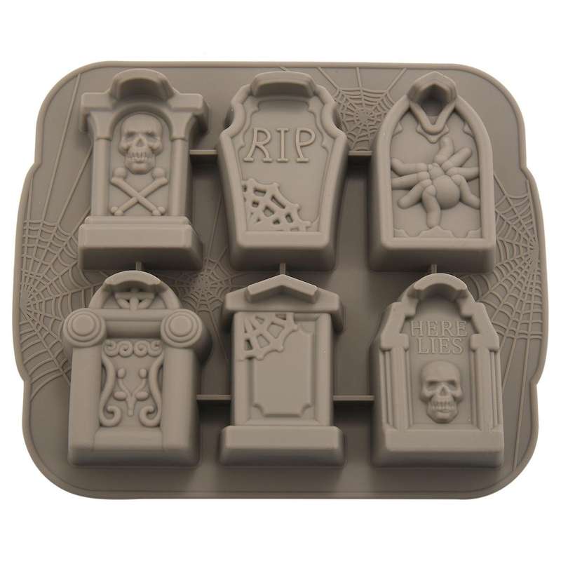 Silicone Ice Trays Halloween Rip Gravestone Mold