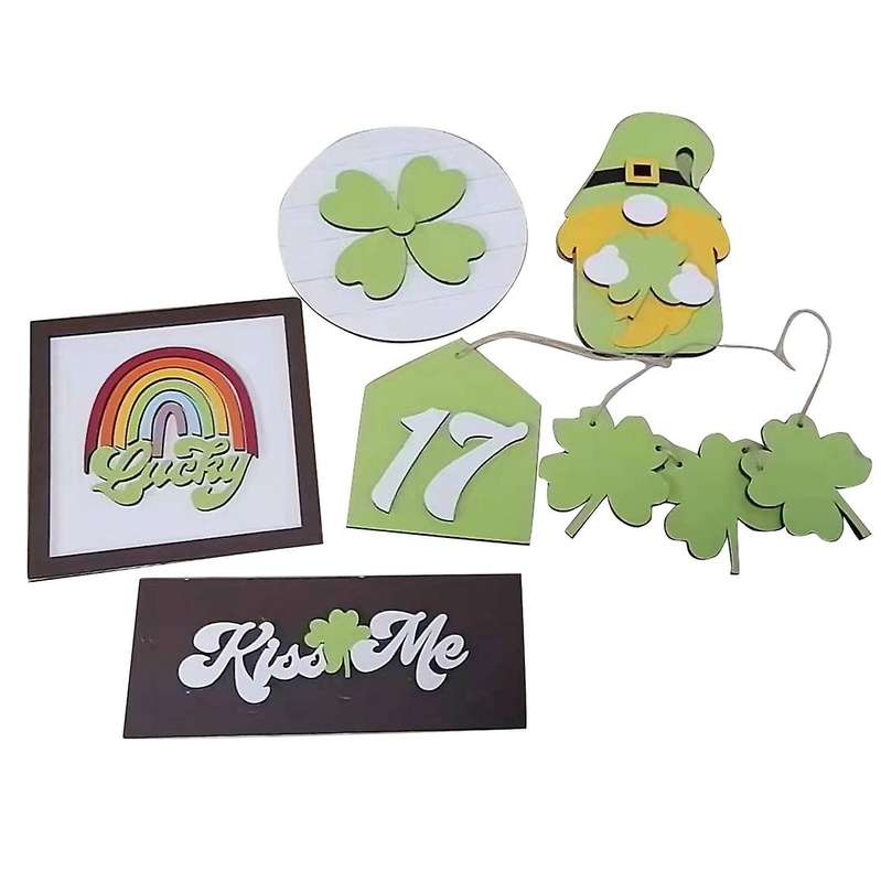 Easter Tiered Tray Decorations Farmhouse Happy Easter Mini Wood Decor