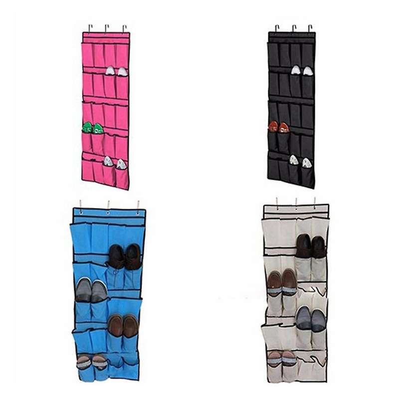 20 Pocket Storage Hanging Bag Wall-mounted Sundries Storage Bag-c