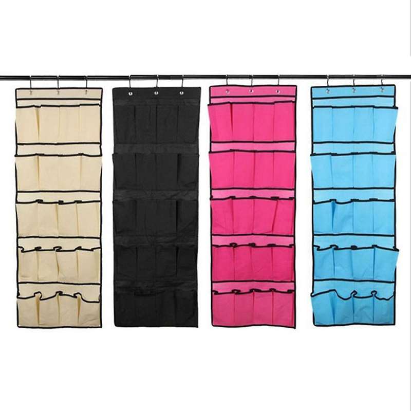 20 Pocket Storage Hanging Bag Wall-mounted Sundries Storage Bag-c