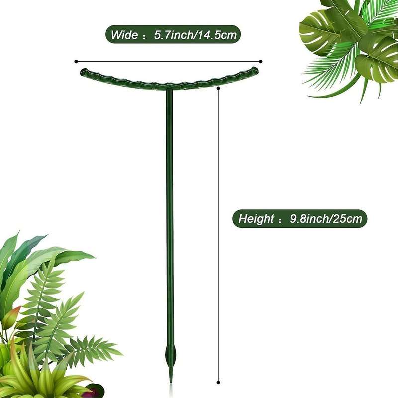 12pieces Plant Support Flower Support Stake Half Round Plant Support
