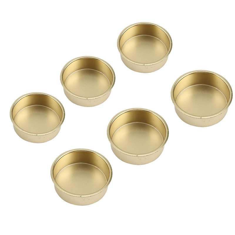 6pack Christmas Golden Candle Cups, Iron Candles,metal Candle Holders