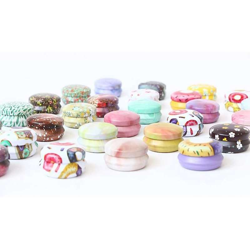 12 Pcs Tinplate Tin Jars with Lids 0.5 Oz for Making Bulk Lip Balm A