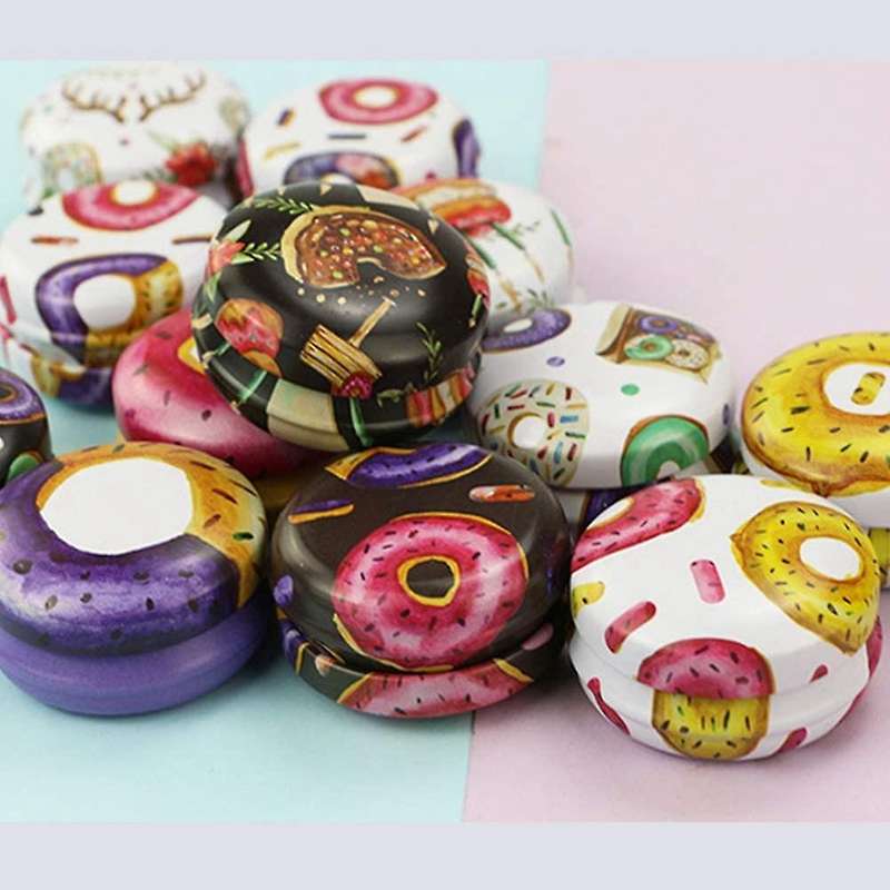 12 Pcs Tinplate Tin Jars with Lids 0.5 Oz for Making Bulk Lip Balm A