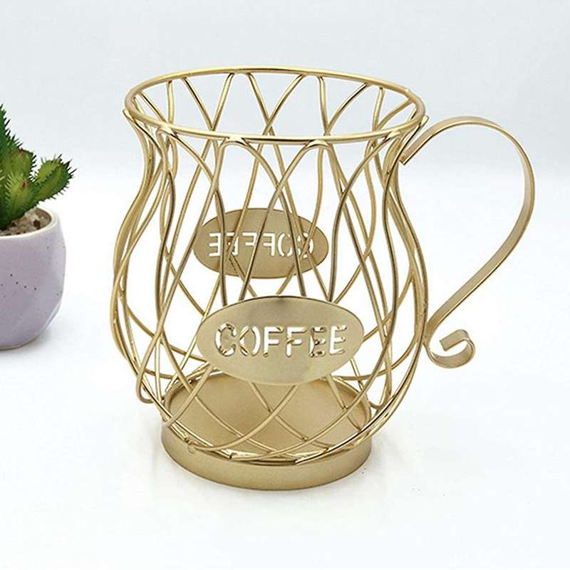 Capsule Dispenser Storage Of Coffee Capsules Coffee Accessories Gold