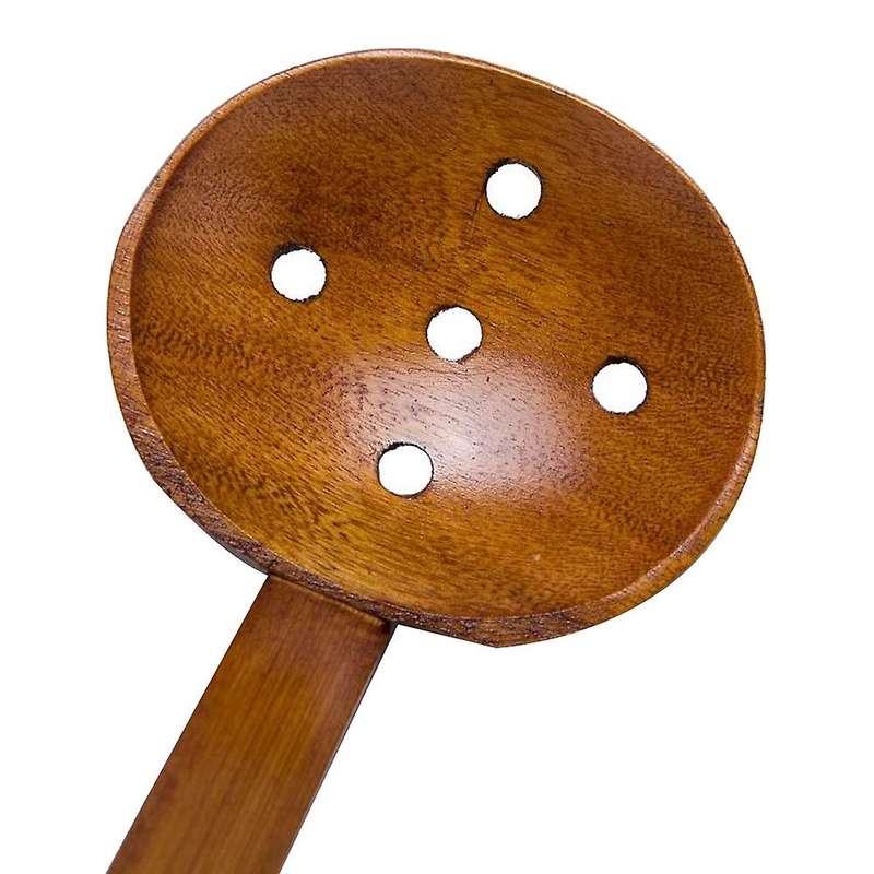 8.5 Inches Handcrafted Wooden Soup Spoon Ramen Ladle Strainer