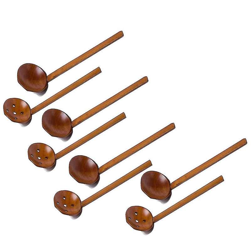 8.5 Inches Handcrafted Wooden Soup Spoon Ramen Ladle Strainer