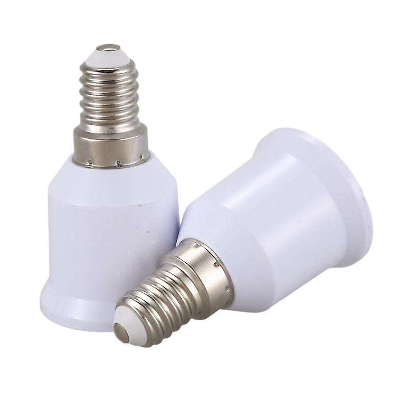 15 Pcs E14, E27 Adapter Base Screw Led Light Bulb Bulb Socket, White