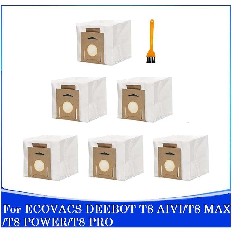 7pcs for Ecovacs Deebot T8 Aivi/t8 Max /t8 Power/t8 Pro Dust Bag
