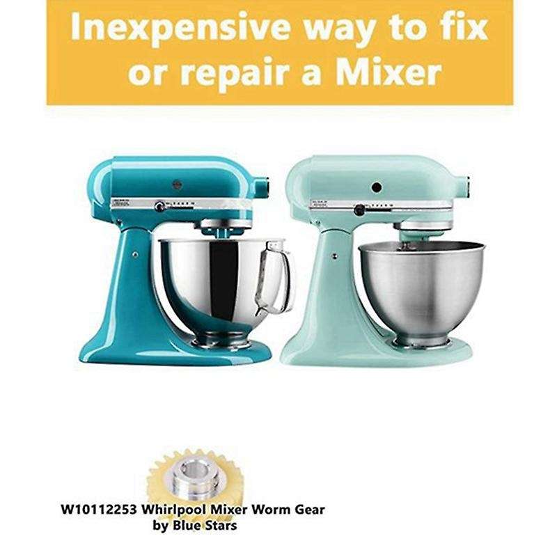 Mixer Worm Drive Gear for Kitchenaid Stand & 2 Pair Of Motor Brushes