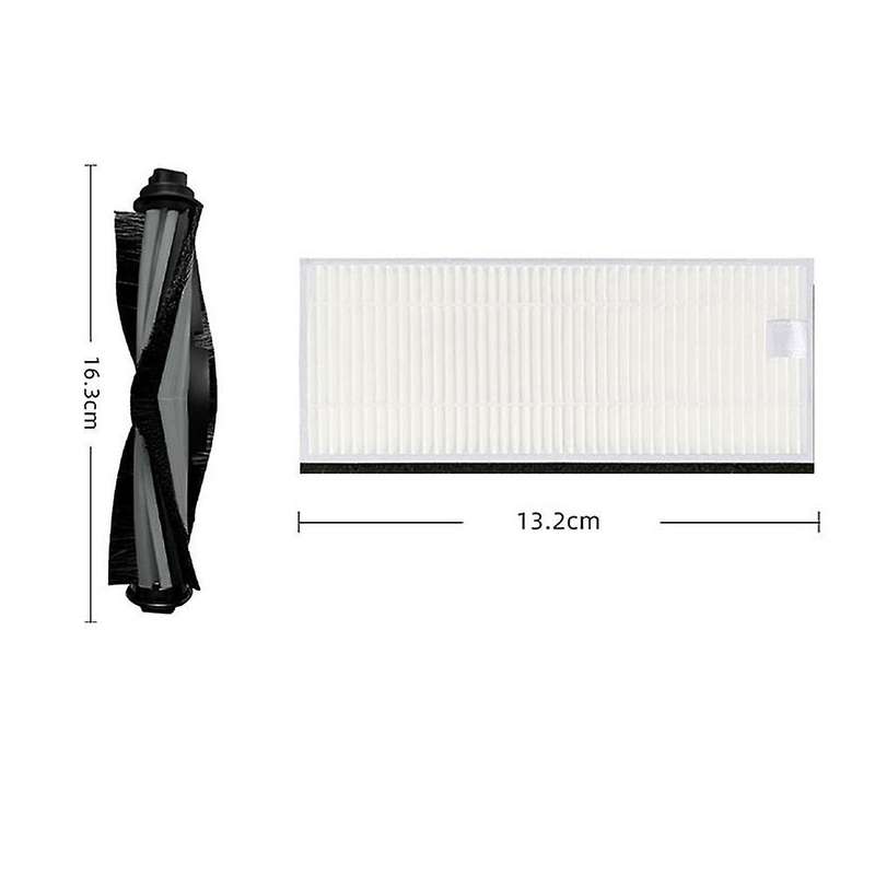 Hepa Filter Roller Main Brush Kits for Ecovacs Deebot Ozmo U2/ Dgn22