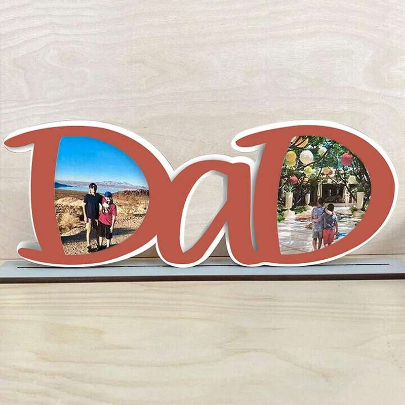 Father's Day Dad Picture Frame,dad Gifts From Daughter, -red