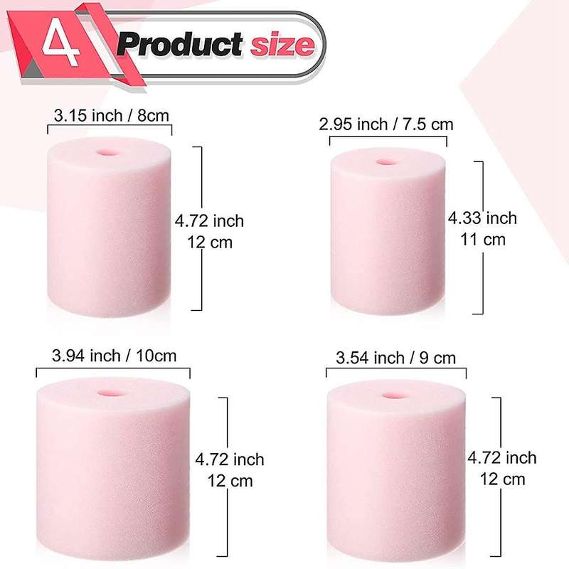 4 Sizes 8 Pieces Cup Turner Foam Tumbler Inserts for 10oz to 40oz