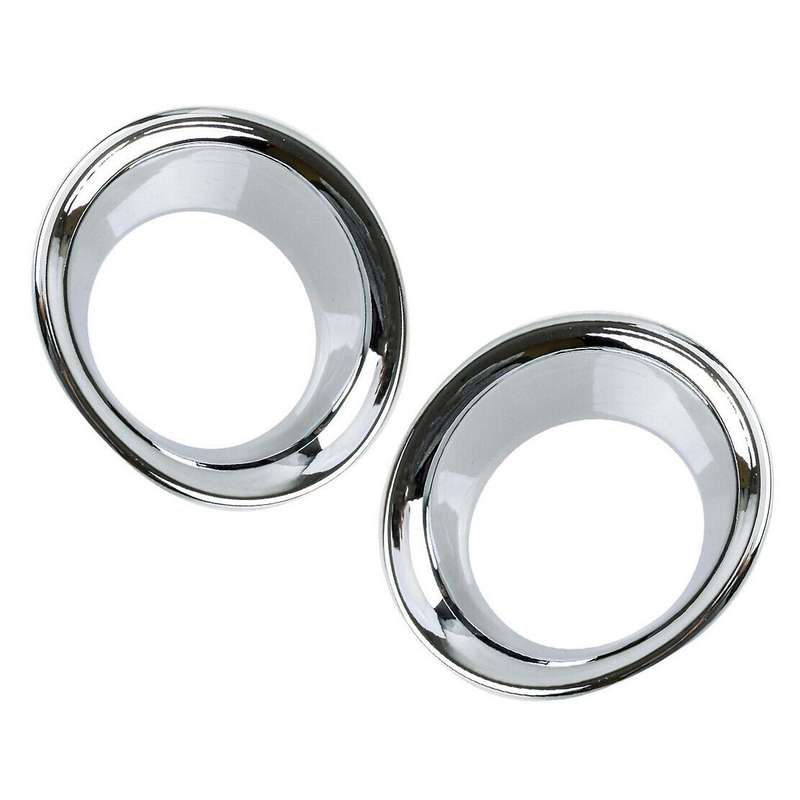 For Toyota Harrier Venza Abs Silver Front Fog Lamp Light Trim