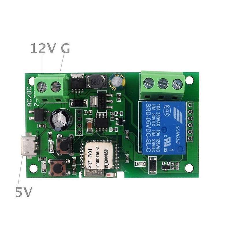Usb Dc5v 12v 32v Ewelink Smart Wifi Switch Universal Relay Module (c)