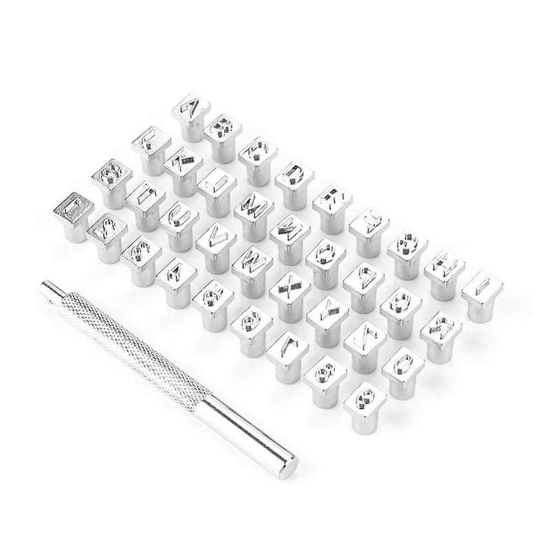 1 Box Of 36 Letter and Number Stamp Sets, for Metal and Wood 6mm