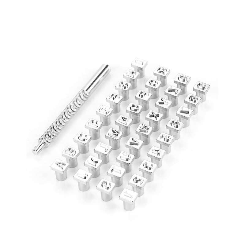 1 Box Of 36 Letter and Number Stamp Sets, for Metal and Wood 6mm