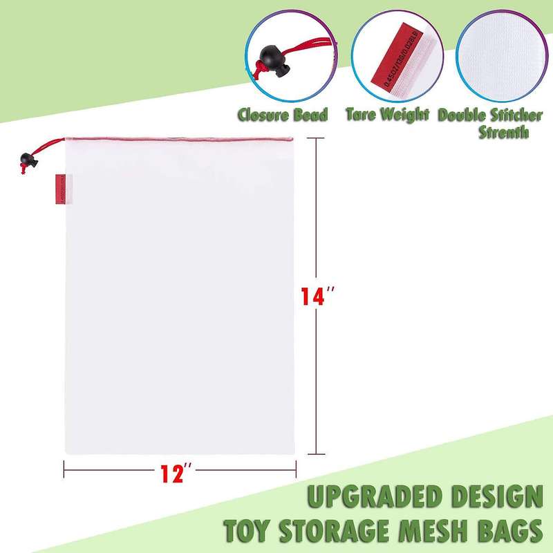 Toy Storage & Organization Mesh Bags Set Of 15, Toy Sets, Small Toys