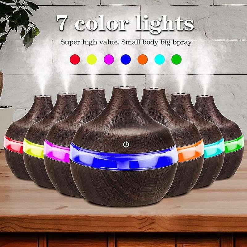 Ultrasonic Humidifier Mini Diffuser 300ml Aromatherapy Air Freshener