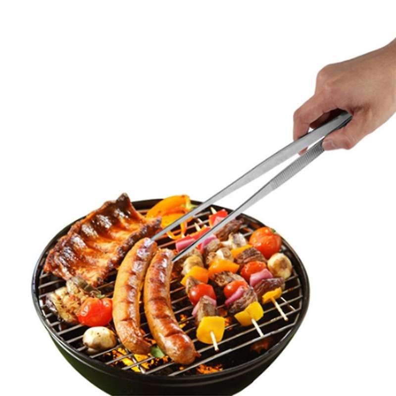 2 Pcs Tweezer Tongs,long Food Tongs with for Cooking,bbq Tongs
