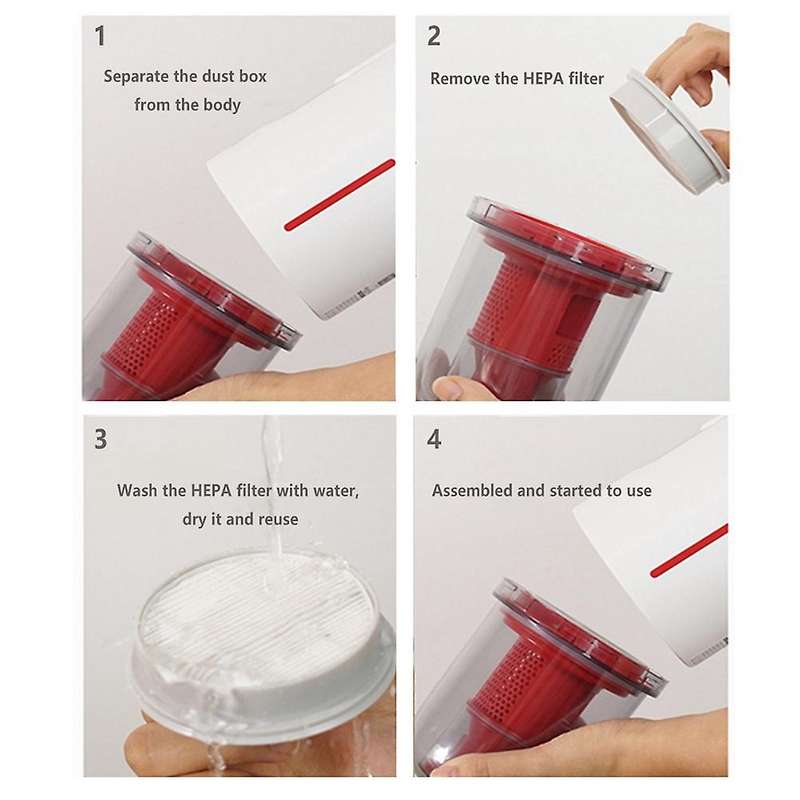 6pcs Vc20s Vc20 Hepa Filter for Xiaomi Deerma Vc20s Vc20 Parts