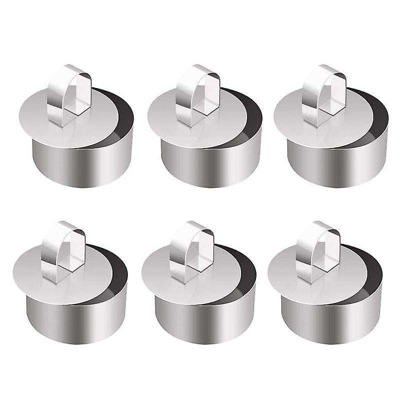 6pcs Cake Rings, Mousse Cake Molds and Pastry Baking Ring