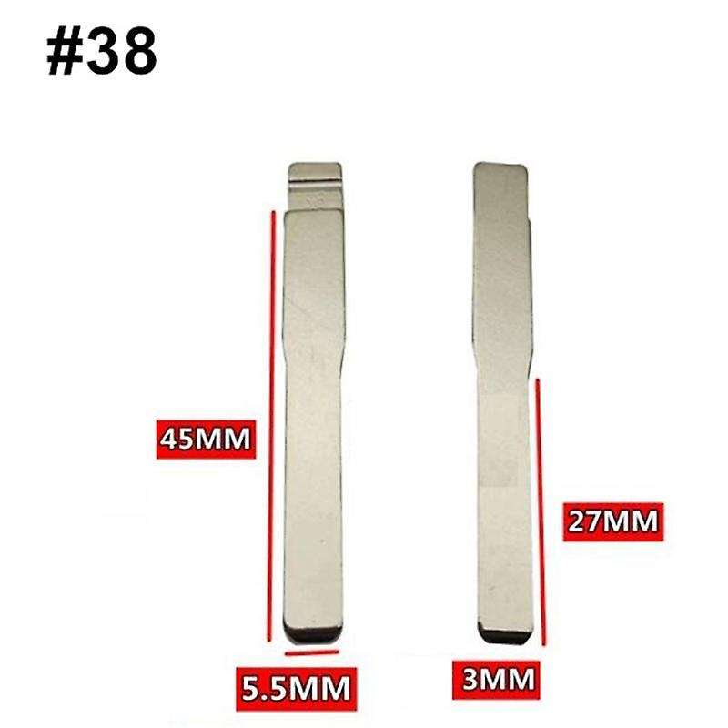 10pcs Metal Uncut Flip Kd Remote Car Key Blade for Ford Fusion Focus