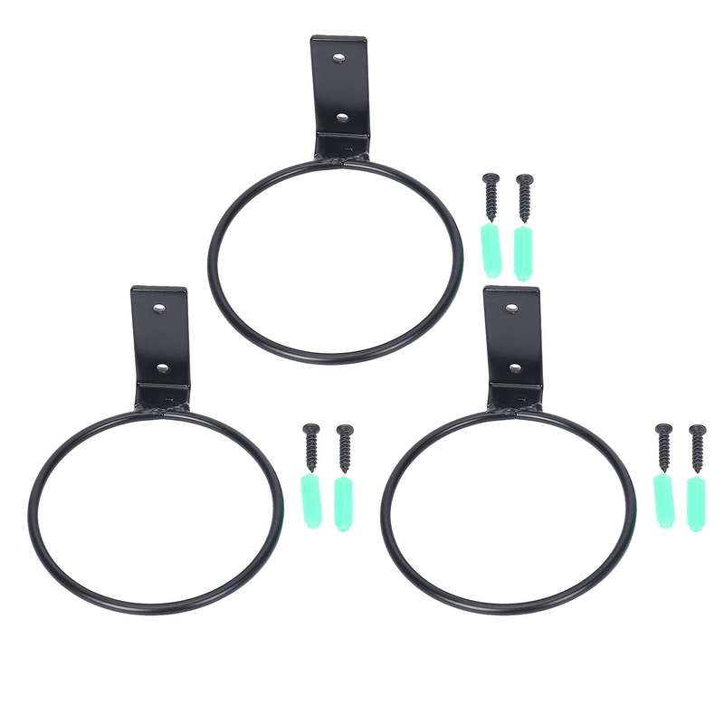 3 Pack Flower Pot Holder Ring Iron Planter Hook 4inch Bracket Planter